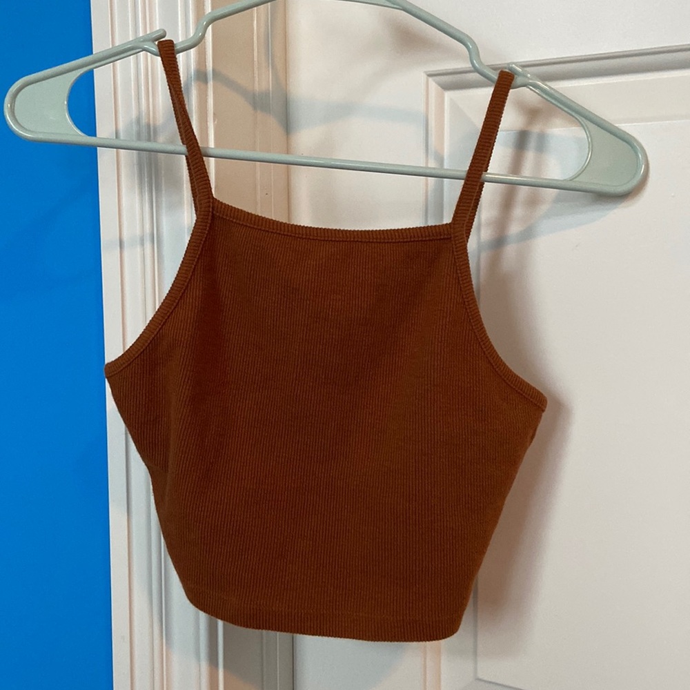 Brown Crop Top